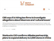 Tablet Screenshot of marketcheetah.com